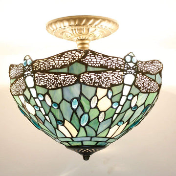 Werfactory® Tiffany Ceiling Lamp 12 Inch